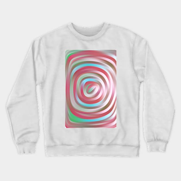 Hypnotic rainbow Crewneck Sweatshirt by Cybertrunk